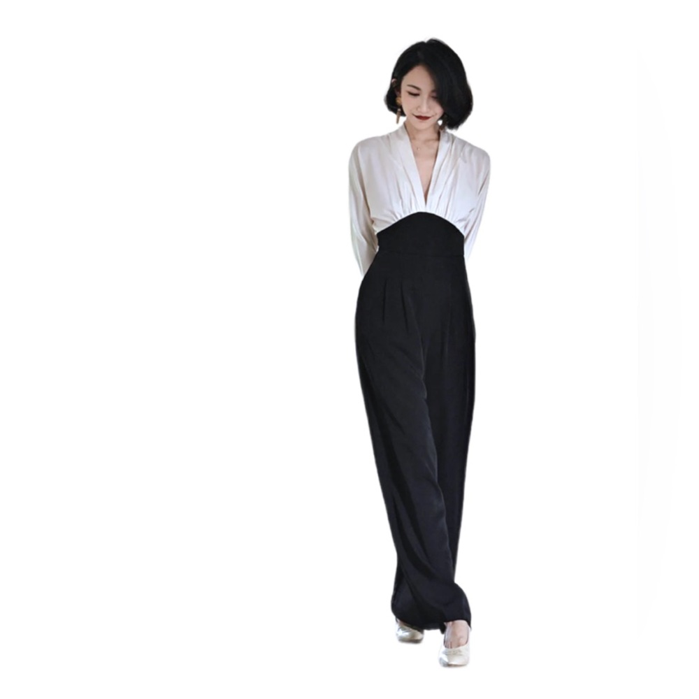 PG Collections Medium Jumpsuit one peice Chic Monochrome